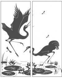 Пескоструйный рисунок Птицы 264